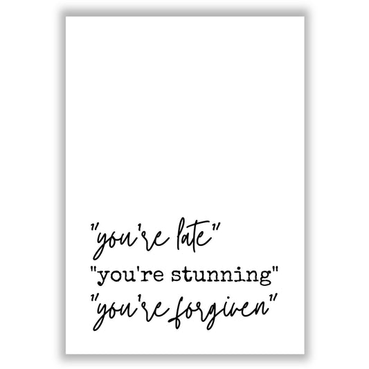 youre-stunning print