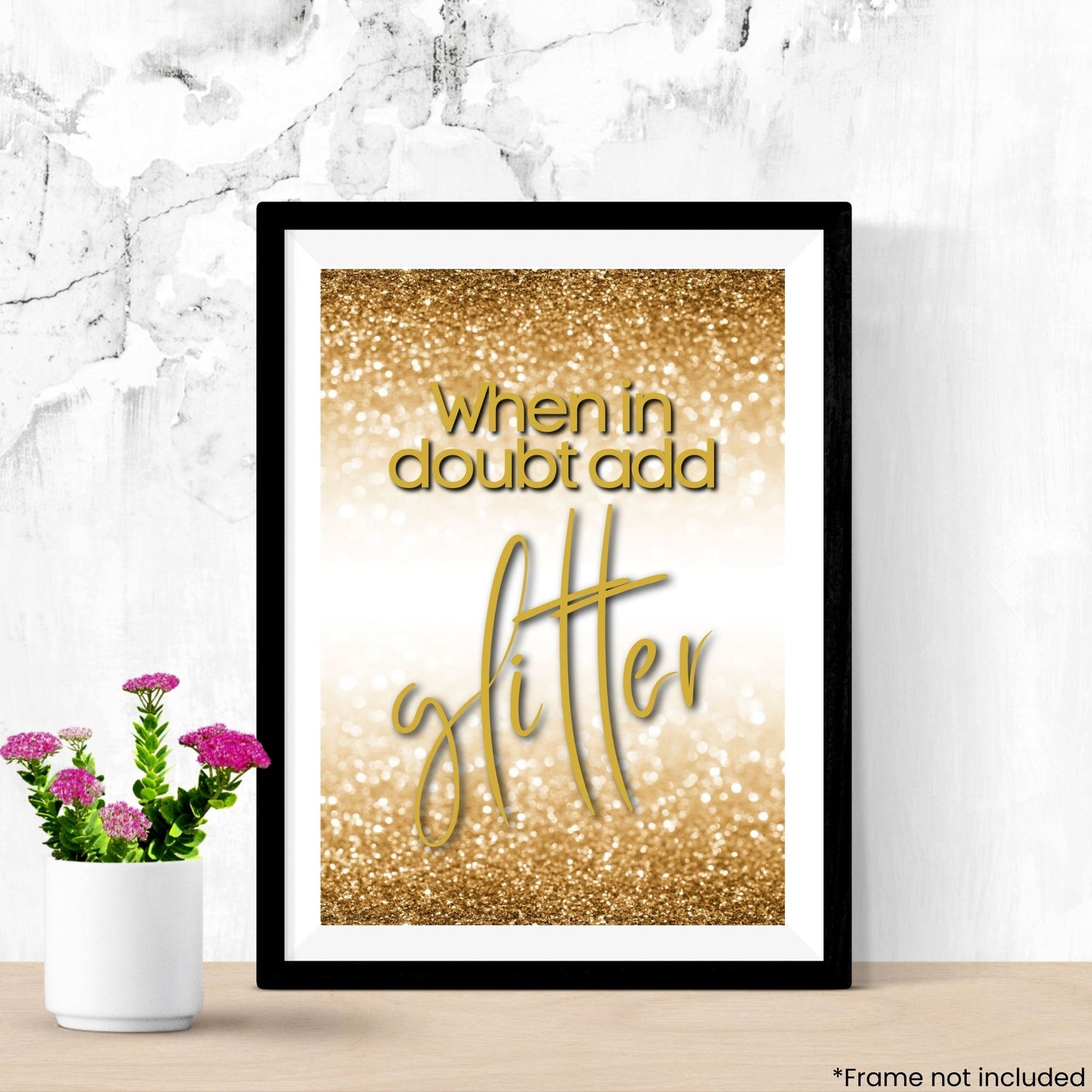 add-glitter in frame