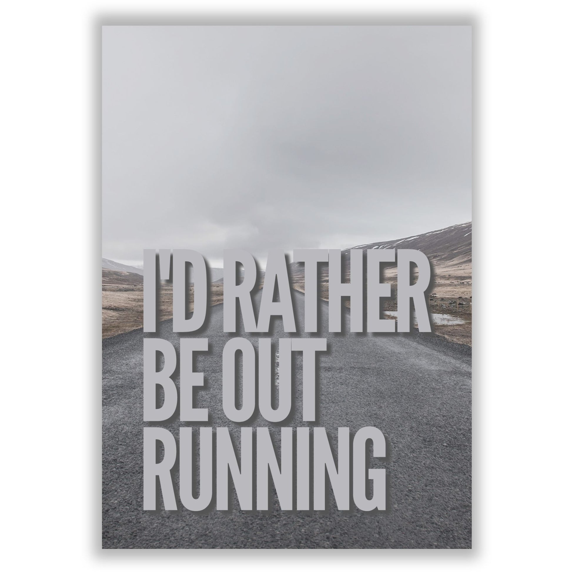 rather-be-running print