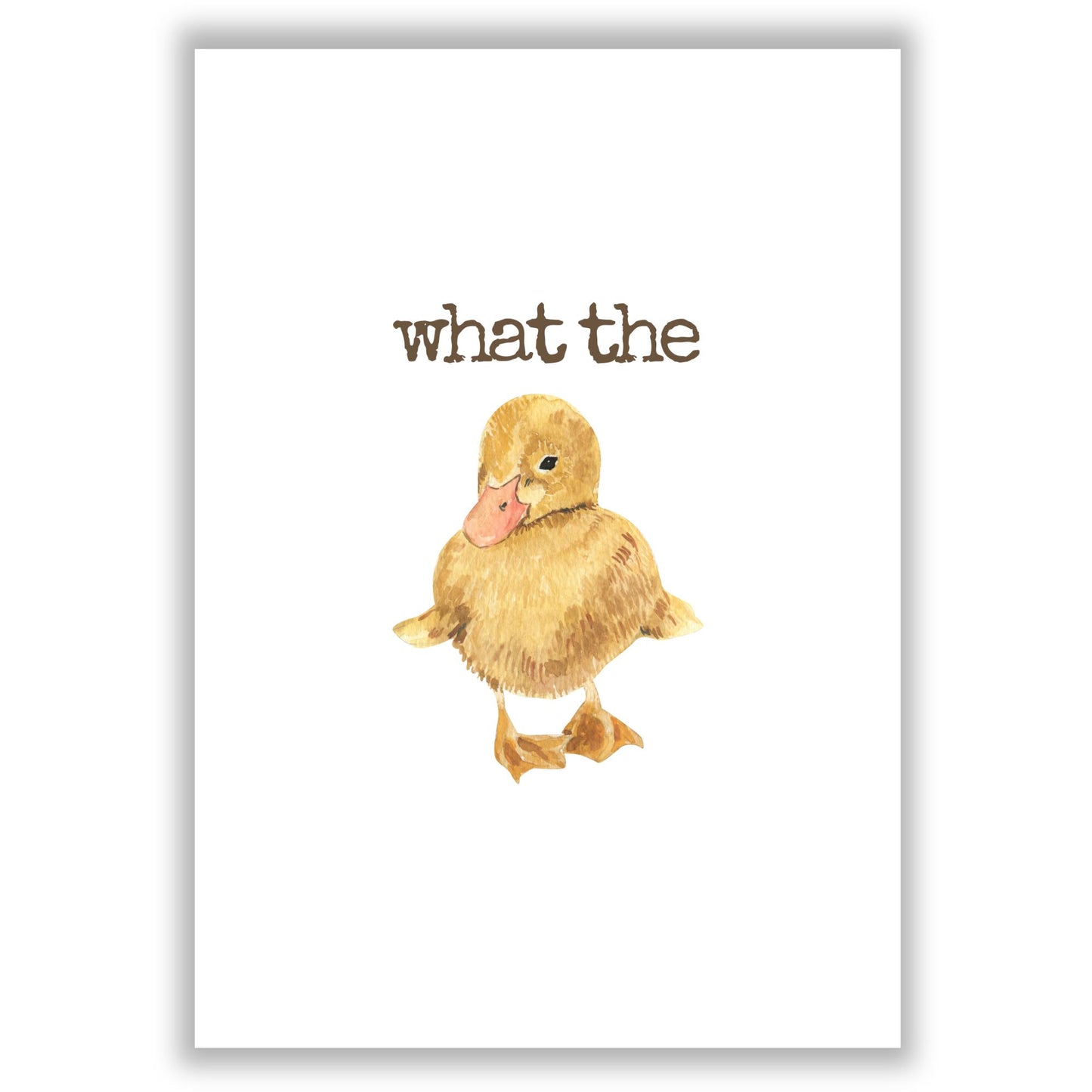 what-the-duck print