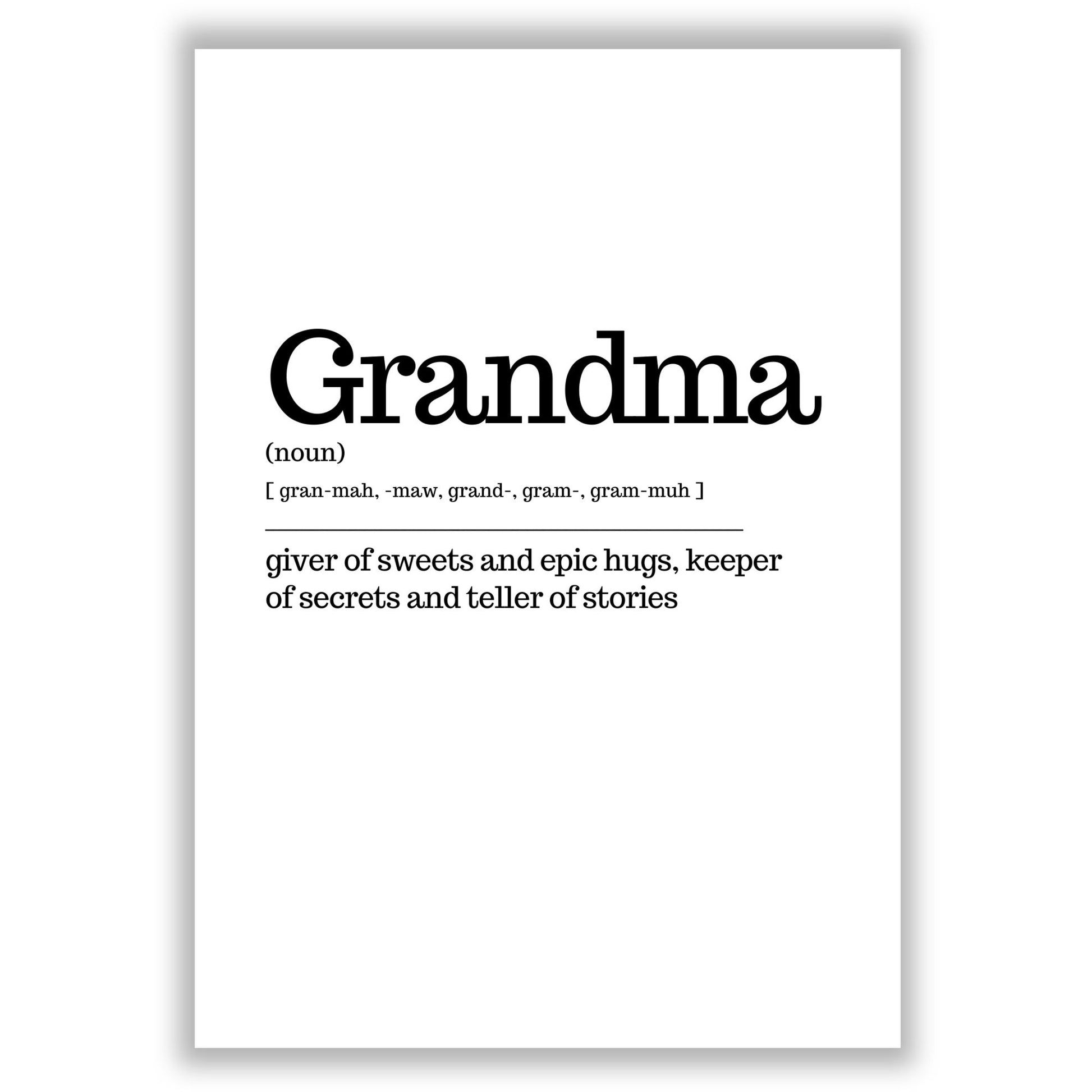 grandma print