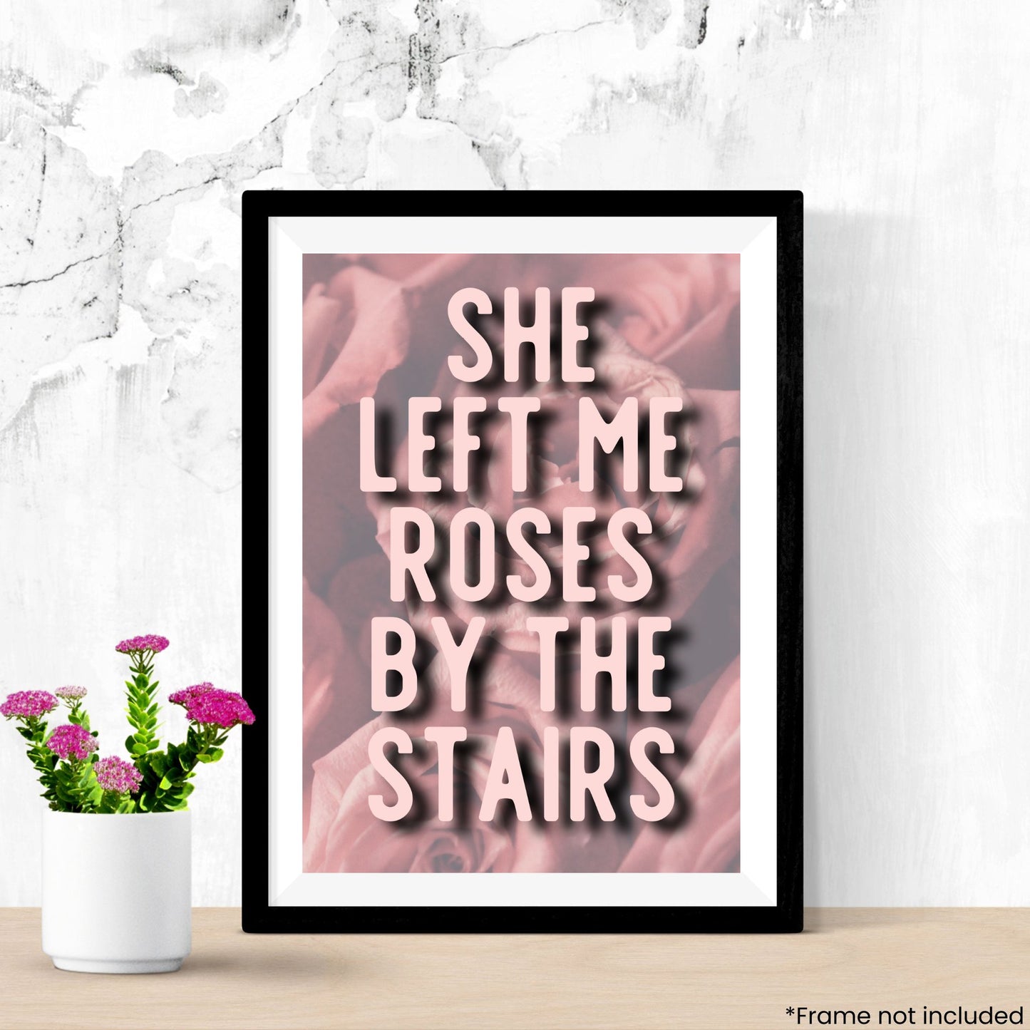 roses-by-the-stairs in frame