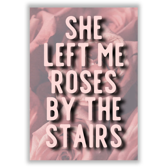 roses-by-the-stairs print