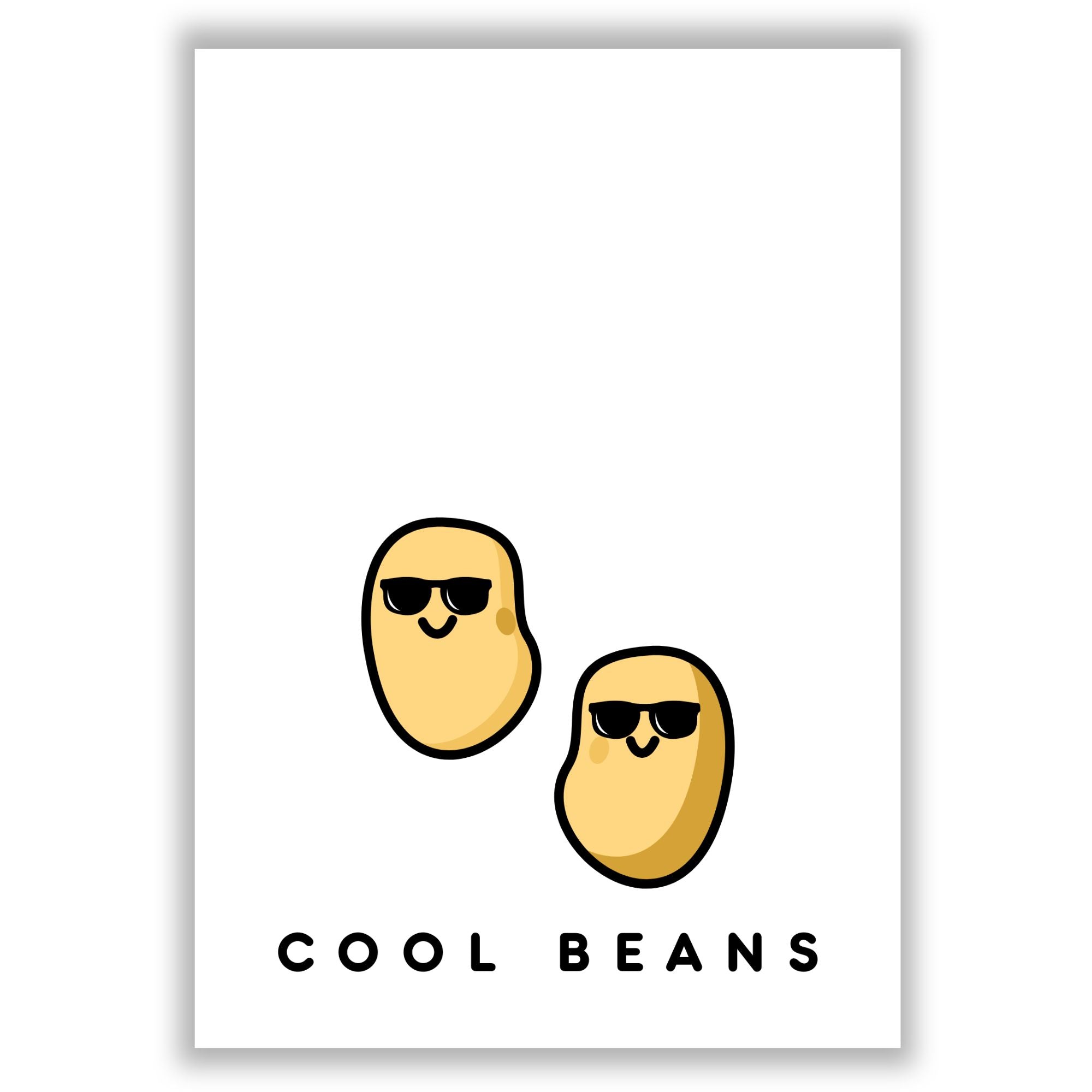 Cool Beans Vector Cool Beans Wall Art Print - Here's The Thing Art